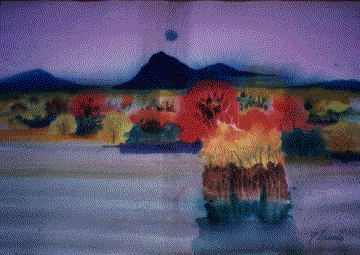 Jim Tanaka Watercolor LANDSCAPE III