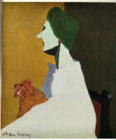 Milton Avery Woman with Dog 1945 Oil on canvas 30 x 25in/76.2x 63.5cm Signed and dated lower left 